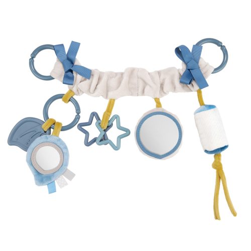 CANPOL BABIES Játék babakocsira autósülésre akasztható Pastel Friends szürke