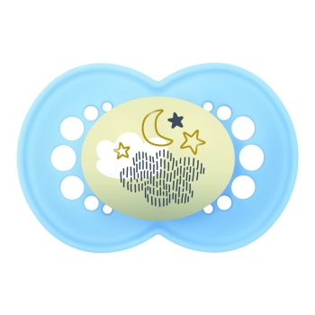 MAM Original Night szilikon cumi 16+ hó, kék felhő