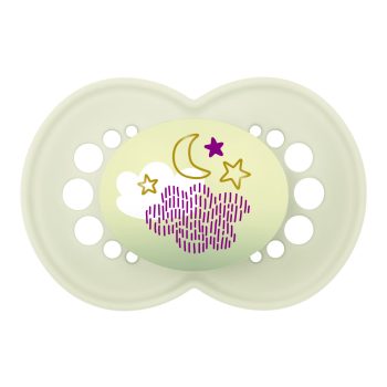 MAM Original Night szilikon cumi 16+ hó, rózsaszín felhő