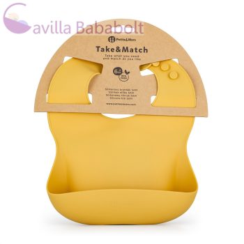 PETITE&MARS Szilikon előke Take&Match Intense Ochre 6m+