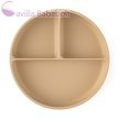 PETITE&MARS Szilikon osztott tányér, kerek Take&Match Desert Sand 6m+