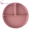 PETITE&MARS Szilikon osztott tányér, kerek Take&Match Dusty Rose 6m+