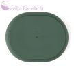 PETITE&MARS Szilikon osztott tányér, ovális Take&Match Misty Green 6m+