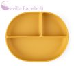 PETITE&MARS Szilikon osztott tányér, ovális Take&Match Intense Ochre 6m+