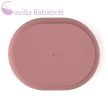 PETITE&MARS Szilikon osztott tányér, ovális Take&Match Dusty Rose 6m+