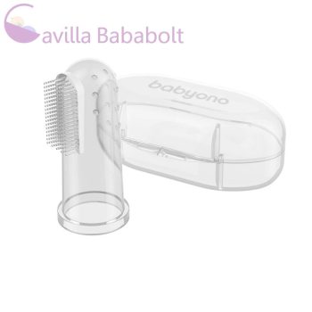 BABYONO Ujjra húzható ínymasszírozós fogkefe