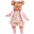 Llorens Roberta 33cm-es baba cumival rózsaszín kardigánban