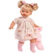 Llorens Roberta 33cm-es baba cumival rózsaszín kardigánban