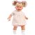 Llorens Roberta 33cm-es síró baba cumival virágos ruhában