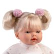 Llorens Roberta 33cm-es síró baba cumival virágos ruhában