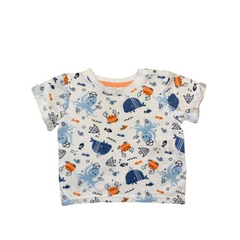 Ergee bálnás pamut póló, Méret 68-as (3-6 hó)