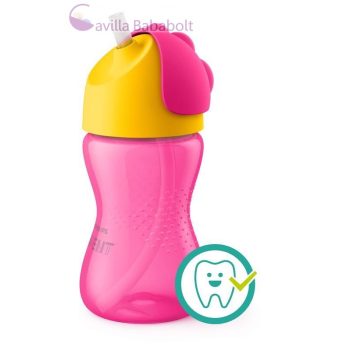   Avent SCF79802 Itatópohár rugalmas szívószállal 300ml lányos