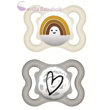   MAM Supreme szilikon cumi dupla, sterilizáló dobozzal 0+ szivárvány