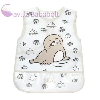 BABYONO Lemosható előke Fóka 24hó+, 33x40 cm