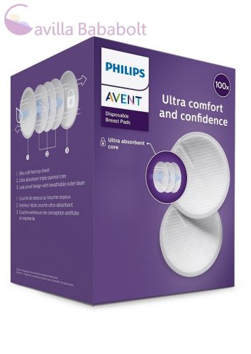 Avent SCF254/13 Eldobható melltartóbetét 100 db