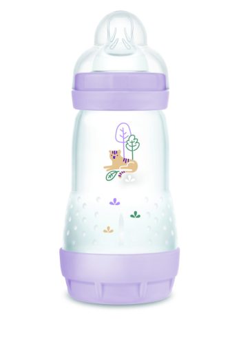 MAM Forest Matt Anti-Colic cumisüveg 260ml - 2h+, lila tigris