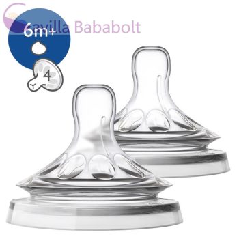   Philips AVENT Natural etetőcumi y-vágás 6 hó+ 2 db (SCF046/27)