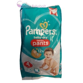 Pampers Baby-Dry Nappy Pants, bugyipelenka, 4-es, 9-15kg 4db