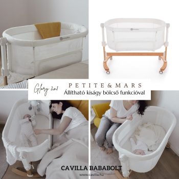   PETITE&MARS Állítható kiságy bölcső funkcióval Glory 2in1
