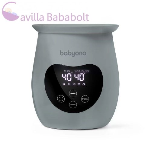 Babyono digitális cumisüveg melegítő és sterilizáló, szürke