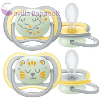   Philips AVENT SCF37601 Ultra air játszócumi éjszakai 18hó+ 2 db
