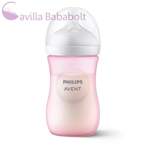 Philips AVENT  Natural Response cumisüveg 260 ml, 1hó+, rózsaszín