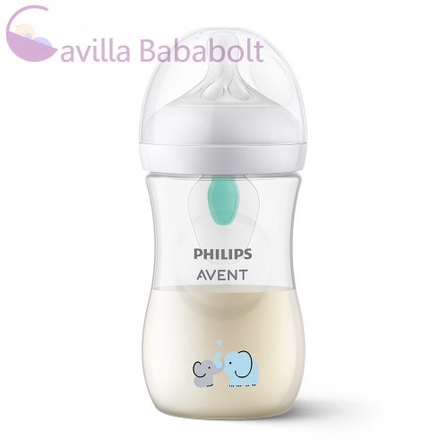 Philips AVENT Natural Response cumisüveg AirFree 260 ml, 1hó+ elefánt