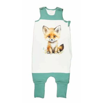   Rókás ujjatlan bélelt tipegő hálózsák, Méret- 104-110-es