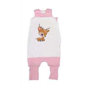   Őzikés ujjatlan bélelt tipegő hálózsák 3,5 TOG, Méret- 86-98-as