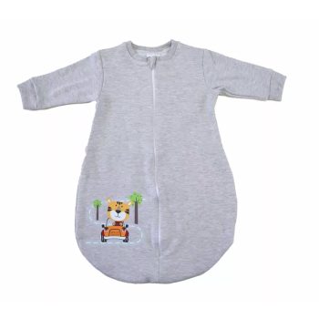   Belül bolyhos hosszú ujjú hálózsák Tigris mintával Méret - 74-es  2,5 TOG