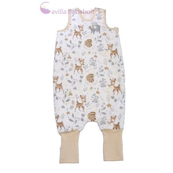   Erdei állatok mintával ujjatlan bélelt tipegő hálózsák, Méret- 104-110-es