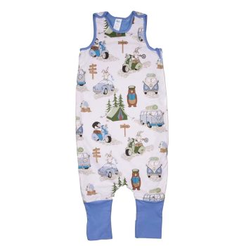   Macimintás ujjatlan bélelt tipegő hálózsák, Méret- 68-80-as