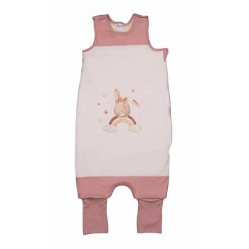   Ujjatlan tipegő hálózsák Nyuszis mintával 3 TOG, rózsaszín, Méret- 86-98-as