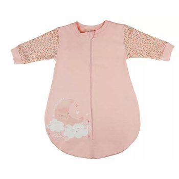   Hosszú ujjú vékony pamut hálózsák holdacskás mintával 1 TOG, Méret - 68-as