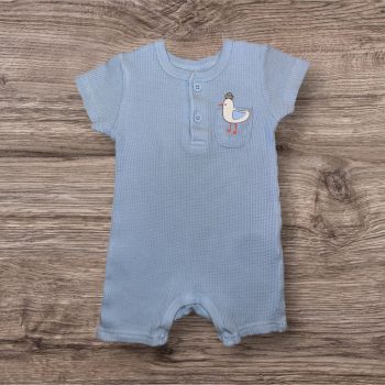 Sirályos kék pamut napozó, Méret 68-as (3-6 hó)