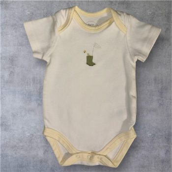   Mamas&Papas pamut rövid ujjú body, kombidressz, Méret 62-es