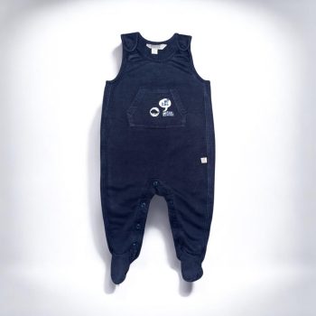 Kanz sötétkék pamut rugdalózó, Méret 68-as (3-6 hó)