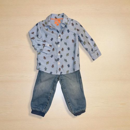 Baby Club farmer-pamut szett, Méret 86-os (18-24 hó)