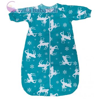 Rénszarvasos elöl cipzáras hálózsák, Méret: 62-es