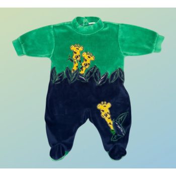 Bébi plüss zsiráfos rugdalózó , Méret 62-es (2-4 hó)