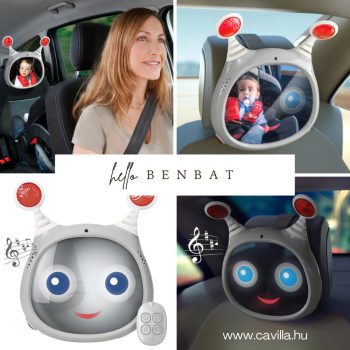 BENBAT Aktív tükör autóba dallamokkal Oly Grey 0hó+