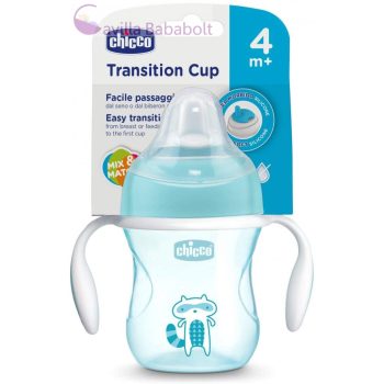 Chicco Transition Cup leszoktató itatópohár, kék