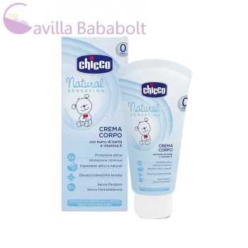   Chicco Testápoló krém tubusos - Shea vaj, E-vitamin - 150 ml