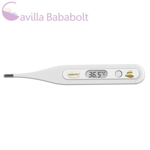 Chicco Digi Baby digitális hőmérő 1 db - fehér alapon egy aranyszív