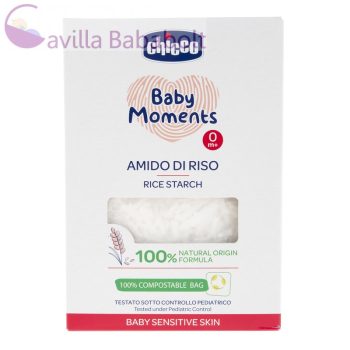   Chicco Rizskeményítő fürdővízbe 250 gr - sensitive,100% természetes formula