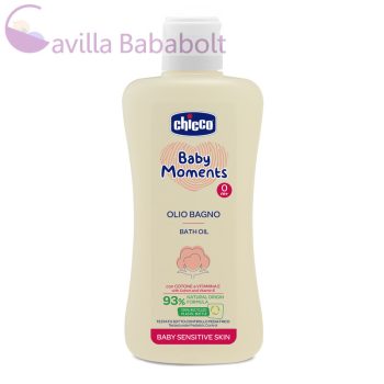   Chicco Fürdető olaj 200 ml - sensitive, gyapotolaj és E-vitamin