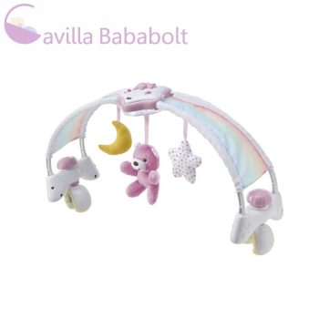   Chicco Rainbow Sky kiságy játékhíd és éjszakai fény, szín -RÓZSASZÍN