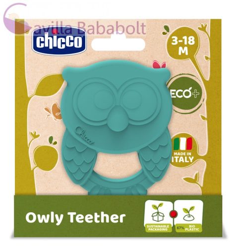 Chicco Owly baglyos rágóka ECO+, bioműanyag, bagyoly