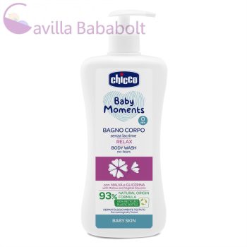   Chicco Fürdető Relax 500 ml - könnymentes mályvakivonat és növényi glicerin