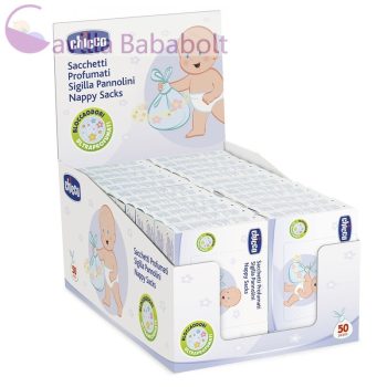   Chicco Tárolószatyor használt pelenkákhoz - illatosított 50 db